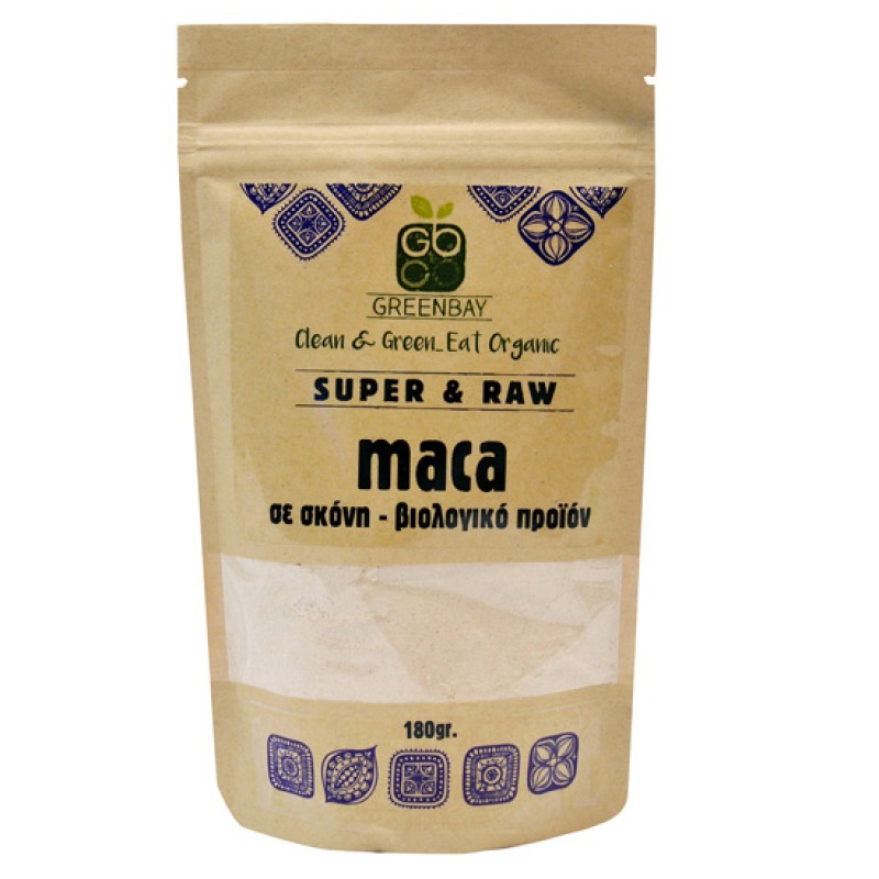 GREEN BAY Μάκα (maca) σε σκόνη (180γρ) Superfoods ,Ξηροί καρποί , αποξηραμένα φρούτα & σπόροι